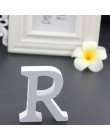 1 sztuk 15cm biały drewniany miłość ślub znak romantyczna dekoracja ślubna DIY małżeństwo miłość listy fotografia rekwizyty 15*1