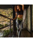 SVOKOR damskie legginsy Sexy wysokiej talii Slim drukowane legginsy Gym wysoka rozciągliwość oddychające spodnie damskie