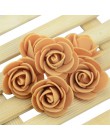 50 sztuk/partia sztuczne Mini pianka pe kwiat róży Handmade DIY dekoracje ślubne DIY Scrapbooking sztuczny kwiat pocałunek Ball