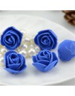 50 sztuk/partia sztuczne Mini pianka pe kwiat róży Handmade DIY dekoracje ślubne DIY Scrapbooking sztuczny kwiat pocałunek Ball
