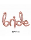 Różowe złoto litery Bride to be balon foliowy ślub wieczór panieński zaangażowanie dekoracje na wieczór panieński zaopatrzenie n