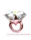 Chicinlife panna młoda być tematem balon foliowy Cupcake Topper Sash wieczór panieński diamentowy pierścionek foliowy balon słom