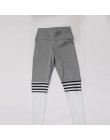 Legginsy damskie Fitness dorywczo spodnie do ćwiczeń ołówek elastyczne spodnie gradientowe Legging Skinny leginsy gotyckie siatk