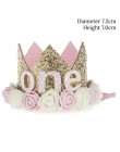 Dzieci 1. Dekoracja urodzinowa 1-letnia korona Baby Boy girl 1 pierwsze urodziny balon Garland Baby Shower zaopatrzenie firm