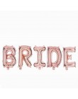 Różowe złoto litery Bride to be balon foliowy ślub wieczór panieński zaangażowanie dekoracje na wieczór panieński zaopatrzenie n