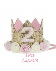 Dzieci 1. Dekoracja urodzinowa 1-letnia korona Baby Boy girl 1 pierwsze urodziny balon Garland Baby Shower zaopatrzenie firm