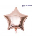 12 sztuk Baby Shower 18 cali różowe białe gwiazdkowe balony z helem dziewczyny akcesoria na przyjęcie urodzinowe 1st Party Decor