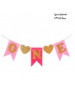 Dzieci 1. Dekoracja urodzinowa 1-letnia korona Baby Boy girl 1 pierwsze urodziny balon Garland Baby Shower zaopatrzenie firm