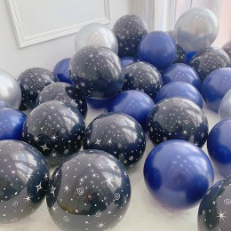 20 sztuk 10 cal miejsca impreza tematyczna balony astronauta rakieta z balonów foliowych z nadrukiem w gwiazdki lateksowe powiet