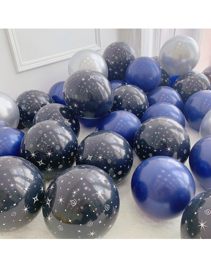 20 sztuk 10 cal miejsca impreza tematyczna balony astronauta rakieta z balonów foliowych z nadrukiem w gwiazdki lateksowe powiet