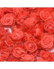 20 sztuk 4cm brokat frędzle jedwabne kwiaty piankowe DIY Handmade sztuczne główki kwiatu róży dla ślubna tutu dekoracji głowy kw