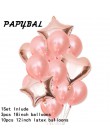 12 sztuk Baby Shower 18 cali różowe białe gwiazdkowe balony z helem dziewczyny akcesoria na przyjęcie urodzinowe 1st Party Decor