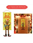 Bożonarodzeniowy baner reklamowy wystrój świąteczny dla domu Garland ozdoby świąteczne Noel Navidad 2019 Cristmas Decor szczęśli