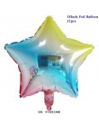 12 sztuk Baby Shower 18 cali różowe białe gwiazdkowe balony z helem dziewczyny akcesoria na przyjęcie urodzinowe 1st Party Decor
