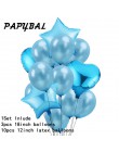 12 sztuk Baby Shower 18 cali różowe białe gwiazdkowe balony z helem dziewczyny akcesoria na przyjęcie urodzinowe 1st Party Decor