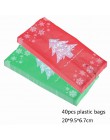 Bożonarodzeniowy papier prezentowy pudełko torby Navidad ozdoby choinkowe dla domu Natal cukierki plastikowa torba Kerst materia