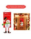 Huiran wesołych świąt ganek znak drzwi dekoracyjne Banner ozdoby świąteczne dla domu wiszące ozdoby świąteczne Navidad 2019