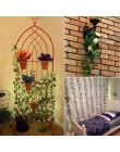 12 sztuk 2M sztuczny bluszcz zielony liść girlanda roślinna sztuczne pnącze Home Decor plastikowe Rattan string dekoracje ścienn