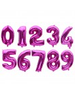 16 ''32 cali 0-9 numer 9 kolorów dostępne z balonów foliowych globos cyfry balony dekoracje na imprezę urodzinową dla dzieci bal