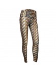 Legginsy damskie legginsy z wysokim stanem do treningu Fitness Feminina Jeggings legginsy z nadrukiem 3D 4 kolory