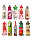 Noel 2019 najnowszy świąteczny pokrowiec na butelkę wina święty mikołaj Xmas ozdoby świąteczne dla domu Natal ozdoby obiadowe no