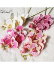 3D sztuczny motyl storczyki fałszywy Moth flor kwiat orchidei dla domu ślubna dekoracja prawdziwy dotyk Home Decor Flore