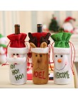 Noel 2019 najnowszy świąteczny pokrowiec na butelkę wina święty mikołaj Xmas ozdoby świąteczne dla domu Natal ozdoby obiadowe no
