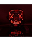2020 Halloween maska LED maski oczyszczające wybory Mascara kostium impreza z dj-em zapalają maski świecą w ciemnym filmie Cospl