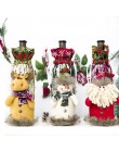 Noel 2019 najnowszy świąteczny pokrowiec na butelkę wina święty mikołaj Xmas ozdoby świąteczne dla domu Natal ozdoby obiadowe no
