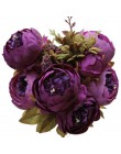 Luyue sztuczne kwiaty ślubne Vintage europejski piwonia wieniec kwiaty ze sztucznego jedwabiu głowy domowe dekoracje świąteczne 