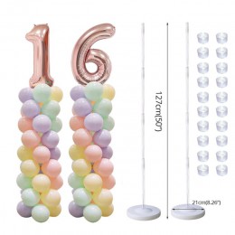 2 zestawy dla dorosłych dzieci balon na przyjęcie urodzinowe kolumna stojak ślub arch dekoracji Baby shower 100 sztuk lateksowe 