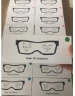 Magic Led z bluetooth okulary na imprezę kontrola aplikacji tarcza Luminous okulary USB Charge DIY kontrola aplikacji wielojęzyc