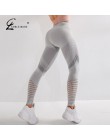 Legginsy damskie Fitness Push UP wysokiej talii Legging kobiety Sexy oddychające Feamle Workout leginsy Mujer