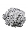 24 sztuk 7cm biała róża sztuczna pianka pe róża kwiatowa dekoracja ślubna bukiet ślubny scrapbooking, rzemiosło sztuczny kwiat D