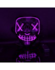 2020 Halloween maska LED maski oczyszczające wybory Mascara kostium impreza z dj-em zapalają maski świecą w ciemnym filmie Cospl