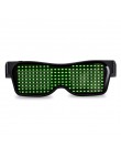 Magic Led z bluetooth okulary na imprezę kontrola aplikacji tarcza Luminous okulary USB Charge DIY kontrola aplikacji wielojęzyc
