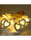 QIFU rustykalne dekoracje ślubne wesele dekoracja Garland Led Light Baby Shower wieczór panieński wieczór panieński