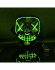 2020 Halloween maska LED maski oczyszczające wybory Mascara kostium impreza z dj-em zapalają maski świecą w ciemnym filmie Cospl