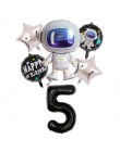 37 cali przestrzeń kosmiczna Party astronauta balon rakieta balony foliowe Galaxy Theme Party dla dzieci chłopiec dla dzieci Bir