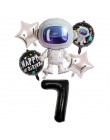 37 cali przestrzeń kosmiczna Party astronauta balon rakieta balony foliowe Galaxy Theme Party dla dzieci chłopiec dla dzieci Bir