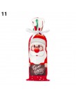 Noel 2019 najnowszy świąteczny pokrowiec na butelkę wina święty mikołaj Xmas ozdoby świąteczne dla domu Natal ozdoby obiadowe no