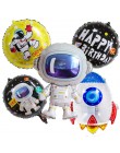 37 cali przestrzeń kosmiczna Party astronauta balon rakieta balony foliowe Galaxy Theme Party dla dzieci chłopiec dla dzieci Bir