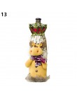 Noel 2019 najnowszy świąteczny pokrowiec na butelkę wina święty mikołaj Xmas ozdoby świąteczne dla domu Natal ozdoby obiadowe no
