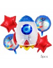 37 cali przestrzeń kosmiczna Party astronauta balon rakieta balony foliowe Galaxy Theme Party dla dzieci chłopiec dla dzieci Bir