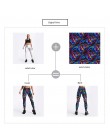 Qickitout różowa czaszka klienta cyfrowe legginsy z nadrukiem rozmiar amerykański XS-XL jk28-001