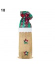Noel 2019 najnowszy świąteczny pokrowiec na butelkę wina święty mikołaj Xmas ozdoby świąteczne dla domu Natal ozdoby obiadowe no