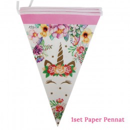 Jednorożec dekoracja urodzinowa obrus papierowe serwetki talerze stojak na babeczki Baby Shower jednorożec Decor akcesoria na im