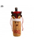 Noel 2019 najnowszy świąteczny pokrowiec na butelkę wina święty mikołaj Xmas ozdoby świąteczne dla domu Natal ozdoby obiadowe no