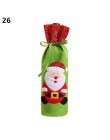 Noel 2019 najnowszy świąteczny pokrowiec na butelkę wina święty mikołaj Xmas ozdoby świąteczne dla domu Natal ozdoby obiadowe no