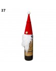 Noel 2019 najnowszy świąteczny pokrowiec na butelkę wina święty mikołaj Xmas ozdoby świąteczne dla domu Natal ozdoby obiadowe no